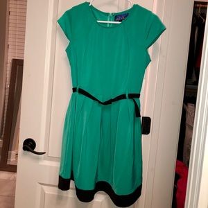 Blue Rain Green Dress, Medium